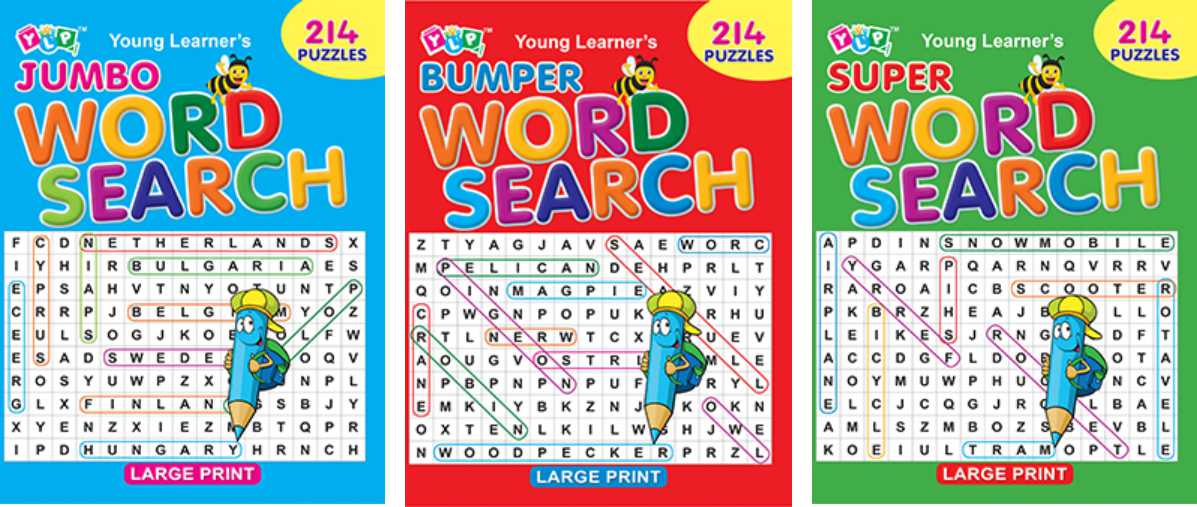 Word Search Books (3 Titles )